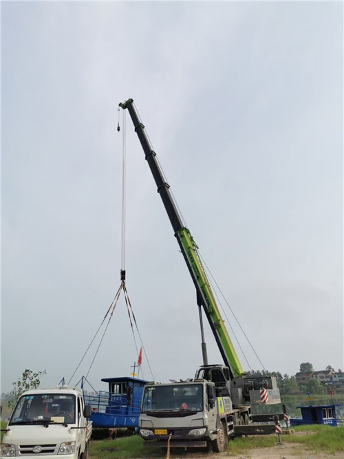 澜沧县桥梁建设吊装案例